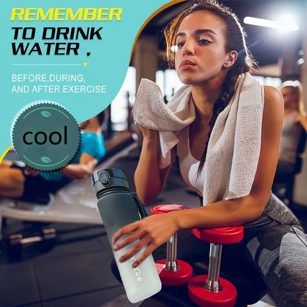 Sports Water Bottle with Large Capacity Perfect for Fitness Mountaineering Cycling and Camping