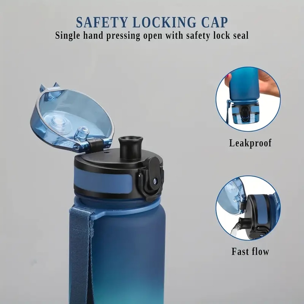Sports Water Bottle with Large Capacity Perfect for Fitness Mountaineering Cycling and Camping
