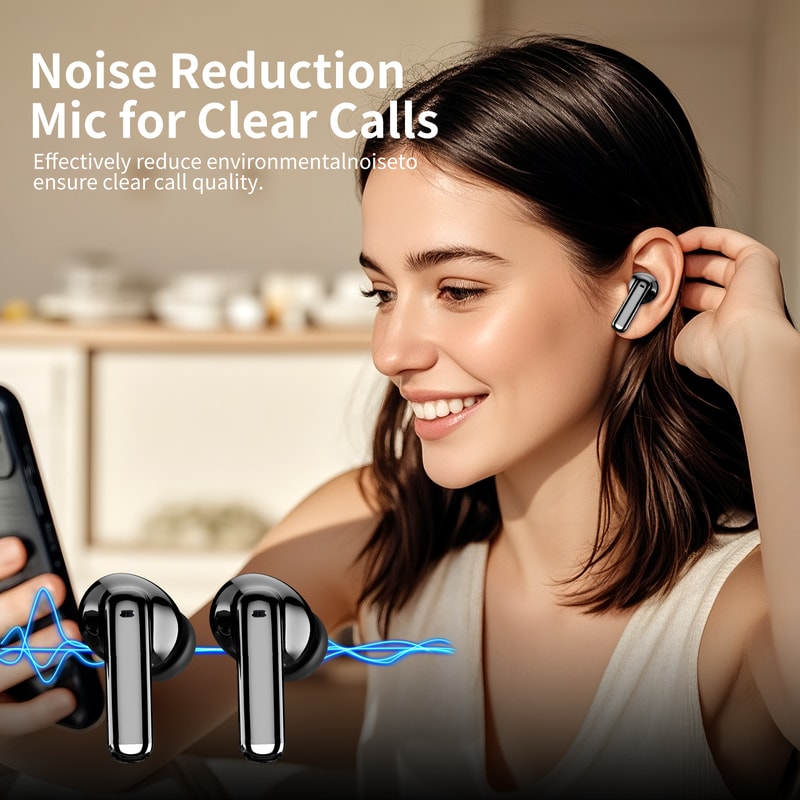 Original Bluetooth Earbuds With Noise Cancellation TWS Wireless Headset With Digital Display 2