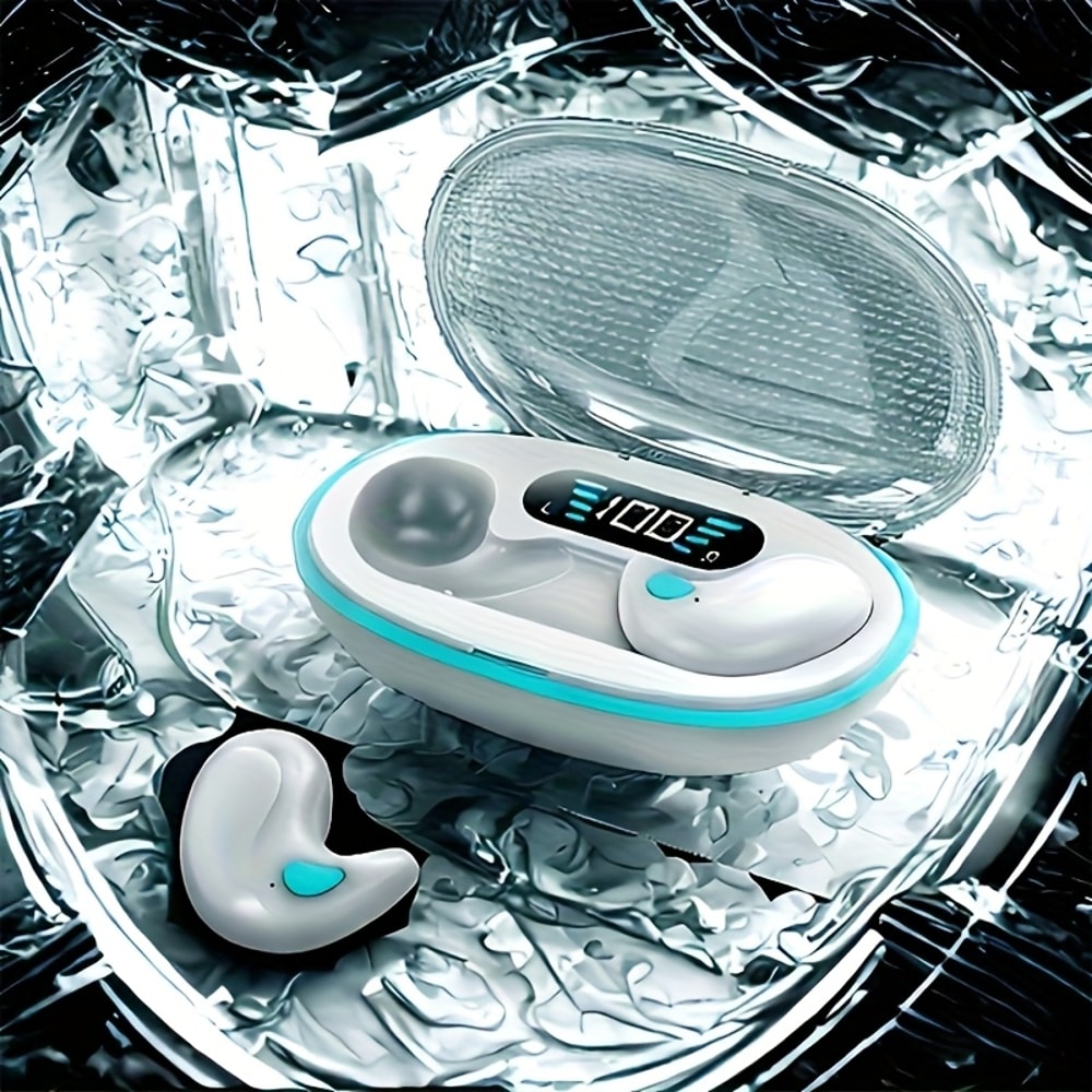 Wireless Sleeping Earbuds Mini Bluetooth TWS Headphones with Mic Waterproof HD Call Quality