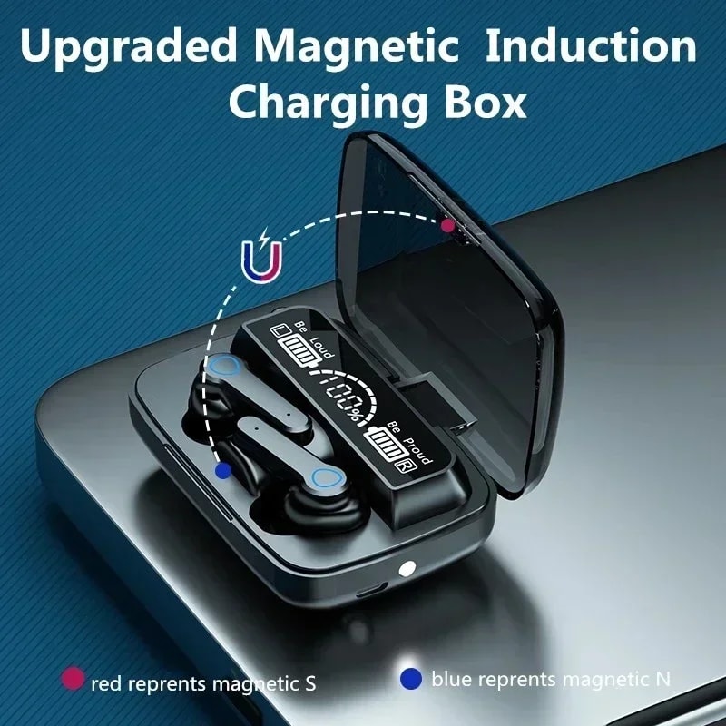 Wireless Bluetooth Earbuds with Touch Control Waterproof and LED Display