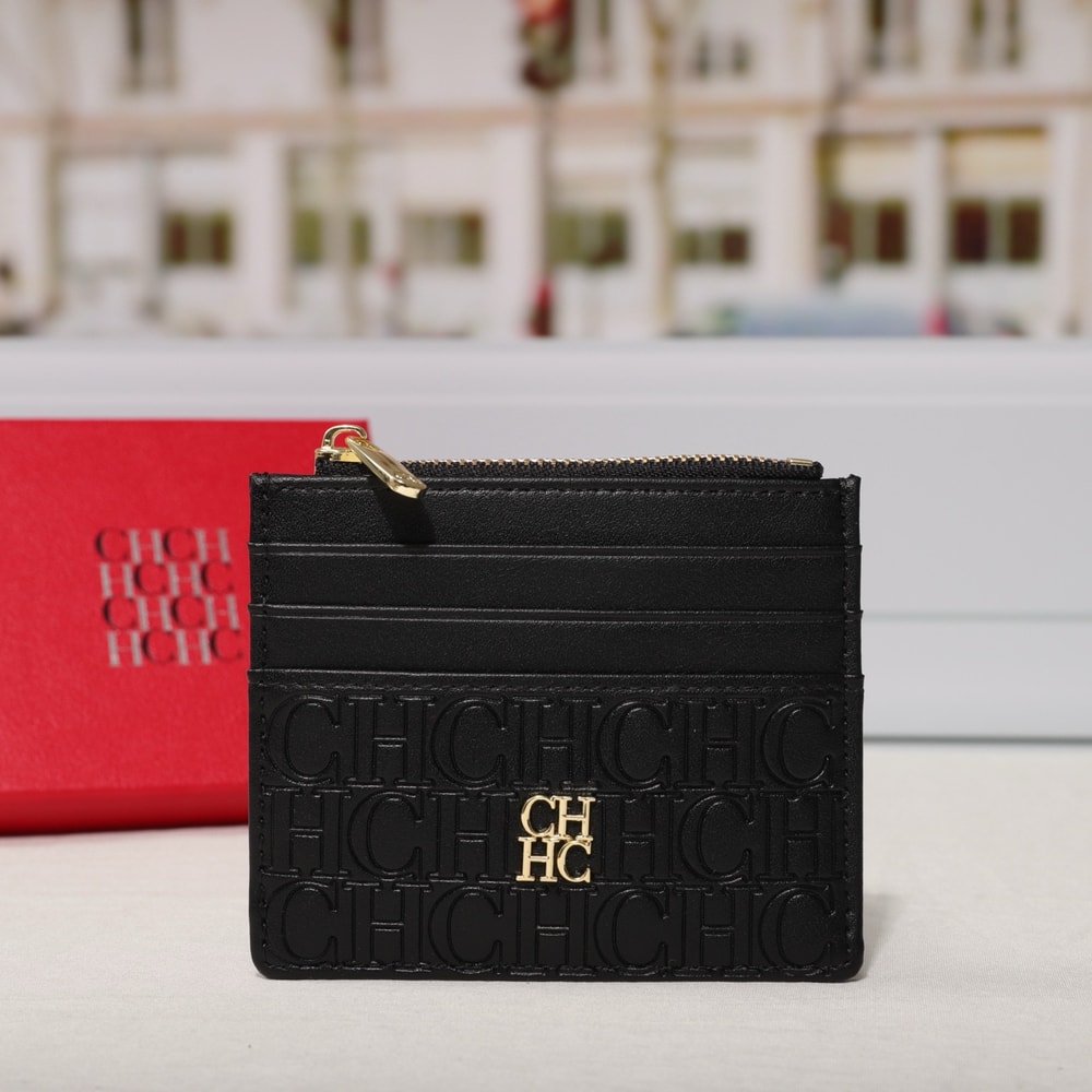 Portable Womens Wallet With Exquisite Urine Decoration Durable Elegant Design Letter Decoration Zip 0