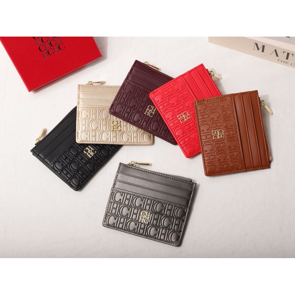 Portable Womens Wallet With Exquisite Urine Decoration Durable Elegant Design Letter Decoration Zip 4