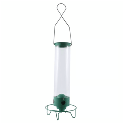 portable squirrel-proof bird feeder, wrought iron hanging hummingbird feeder for outdoors