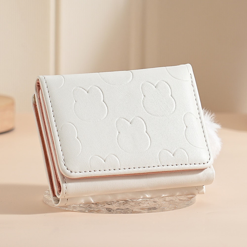 Portable Cartoon Wallet For Women UltraThin Cute Three Fold Card Holder For Students And Daily Use 1