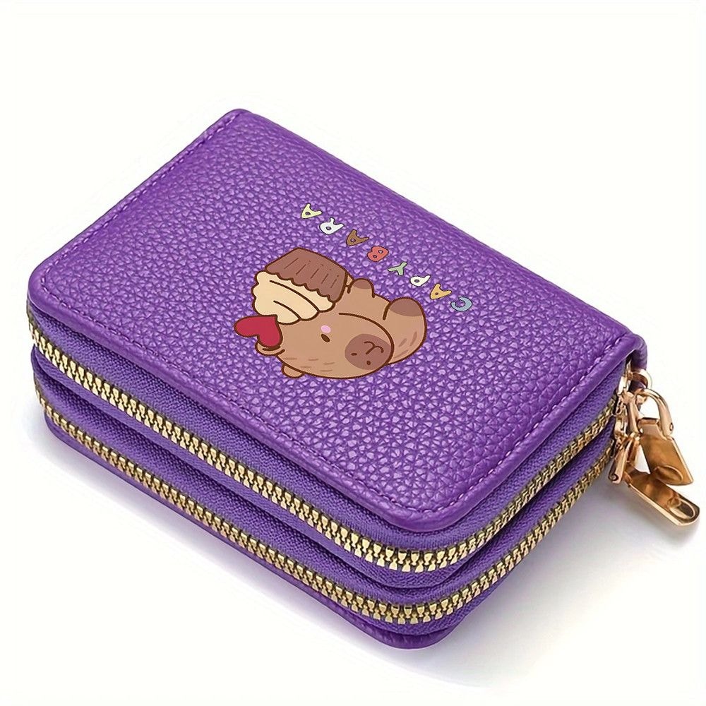 Compact And Cute Womens Wallet Japanese Cartoon Zipper Card Bag 4