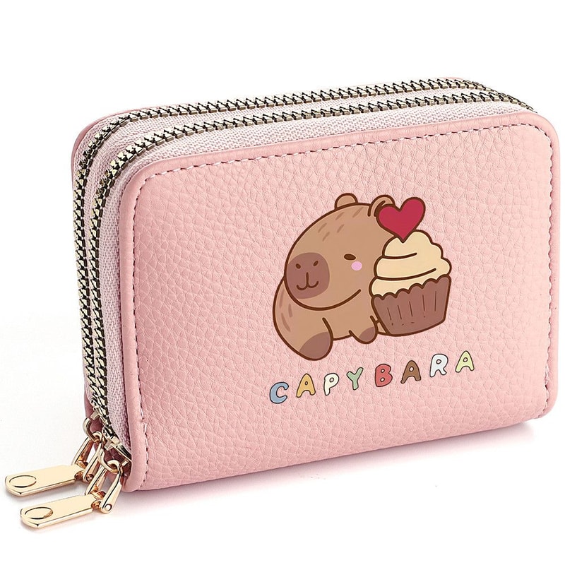 Compact And Cute Womens Wallet Japanese Cartoon Zipper Card Bag 5