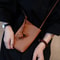 Simple Soft Leather Messenger Bag For Women Elegant Durable Work Commuter Bag 0