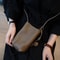 Simple Soft Leather Messenger Bag For Women Elegant Durable Work Commuter Bag 3