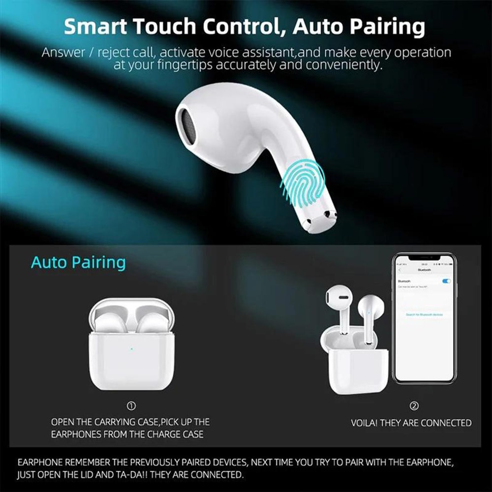 Premium Bluetooth Earphones Wireless Earbuds With Stereo Sound For Sports Office Calls 0