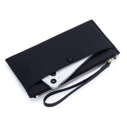 genuine leather women long wallet ladies clutch coin purse & credit card holder