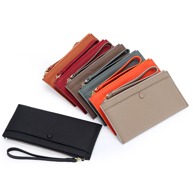 Genuine Leather Women Long Wallet Ladies Clutch Coin Purse Credit Card Holder 4