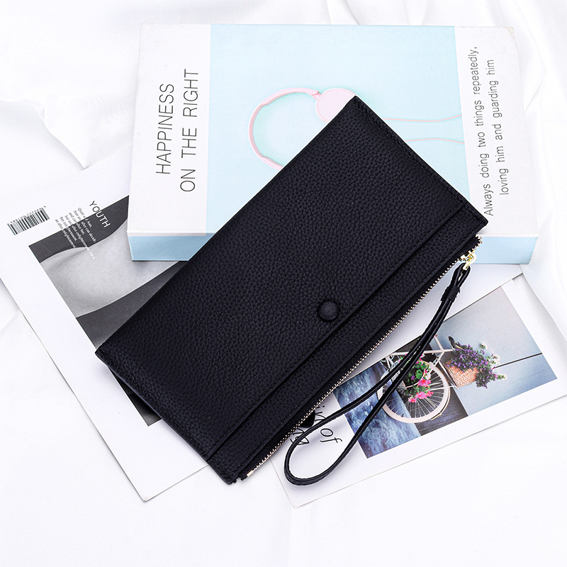 Genuine Leather Women Long Wallet Ladies Clutch Coin Purse Credit Card Holder 5