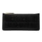 Sleek Womens Card Wallet Minimalist Black Zipper Purse Compact Everyday Wallet 7