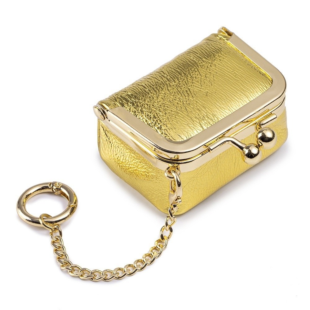 Luxury Leather Jewelry Storage Box Small Size Clasp Closure Coin Purse 5