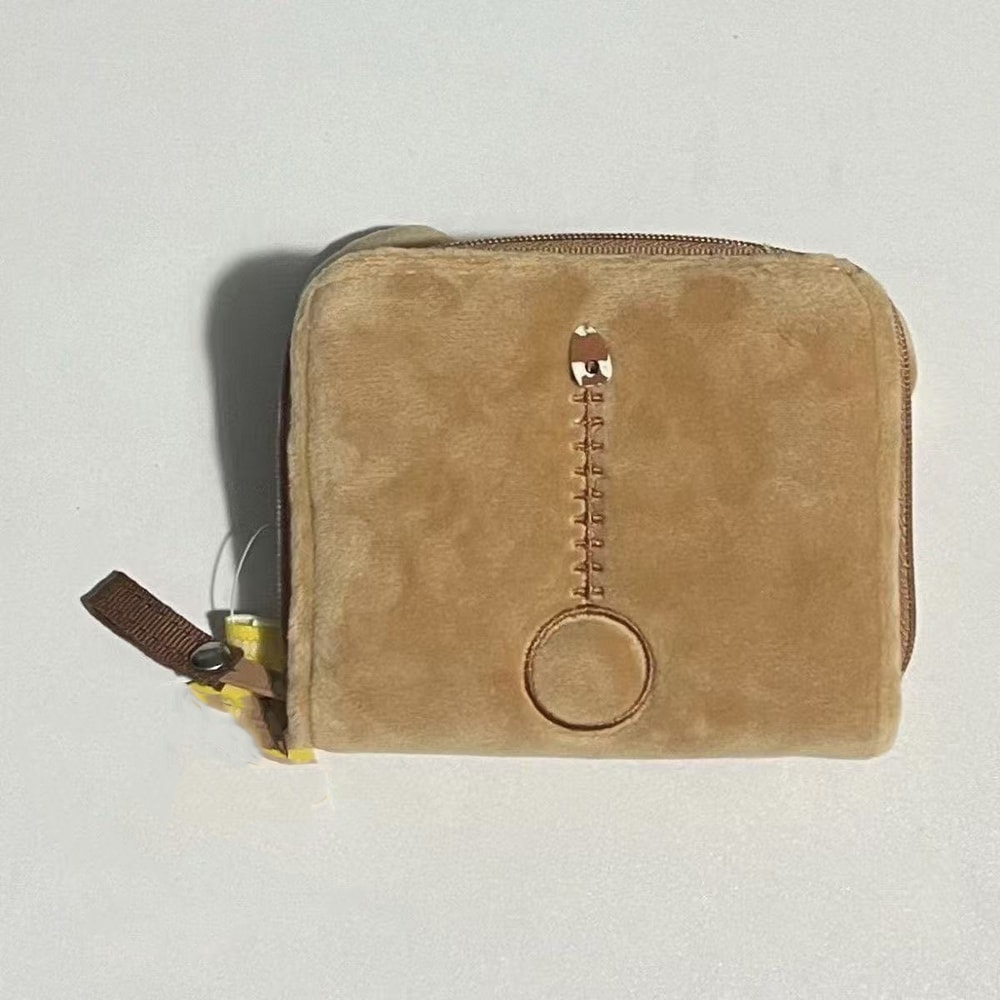 Mini Anime Girl Plush Coin Purse Kawaii Portable Card Bag Birthday Gift 1