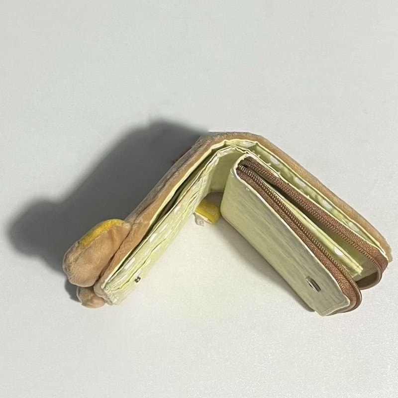 Mini Anime Girl Plush Coin Purse Kawaii Portable Card Bag Birthday Gift 2