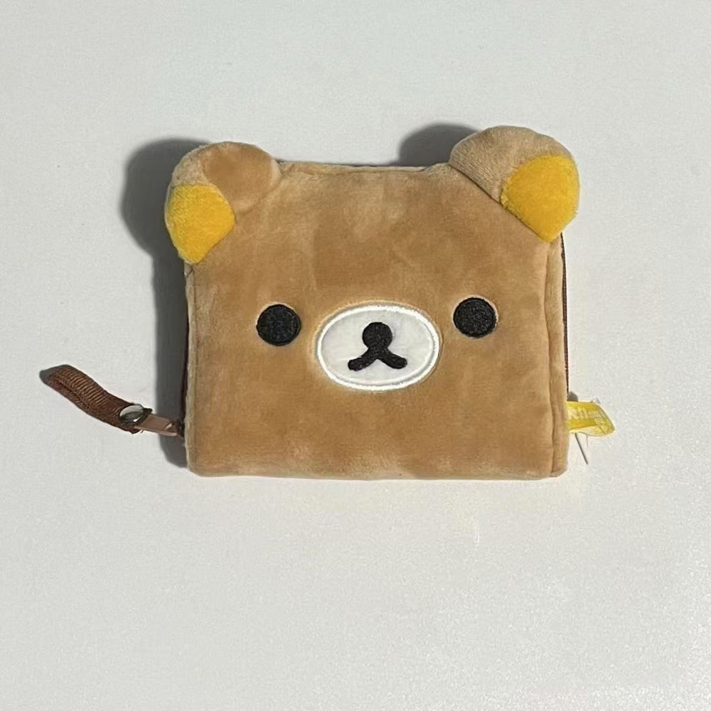 Mini Anime Girl Plush Coin Purse Kawaii Portable Card Bag Birthday Gift 5