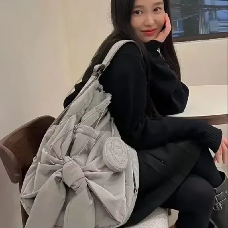 Fashion Casual Small Bag Nylon Crossbody Convertible Tote For Women 5