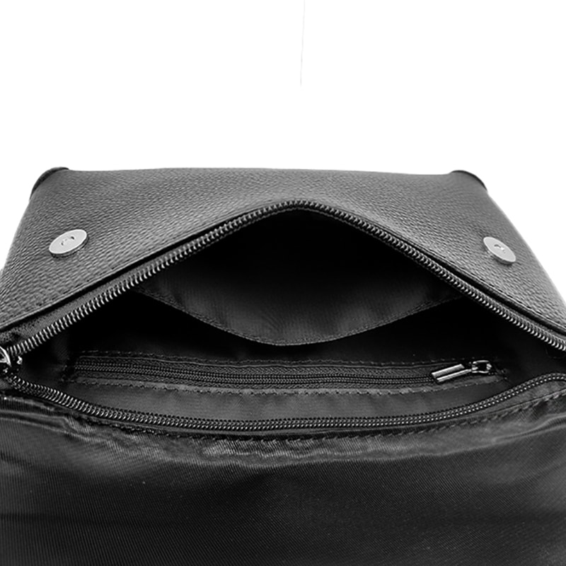 Genuine Leather Sling Bag Mens Shoulder Crossbody Messenger Bag 5