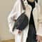 Chic Waist Crossbody Bag With Dual Chain Stylish Chest Bag With Wide Strap 2