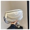 Chic Waist Crossbody Bag With Dual Chain Stylish Chest Bag With Wide Strap 5