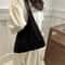 Fashion Large Capacity Handbag For Women Solid Color Retro Tote Bag 1
