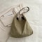 Fashion Large Capacity Handbag For Women Solid Color Retro Tote Bag 6