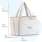 Large Capacity Tote Bag For Women Durable Fabric Zipper Closure Wrist Strap Gym Beach Travel Bag 2