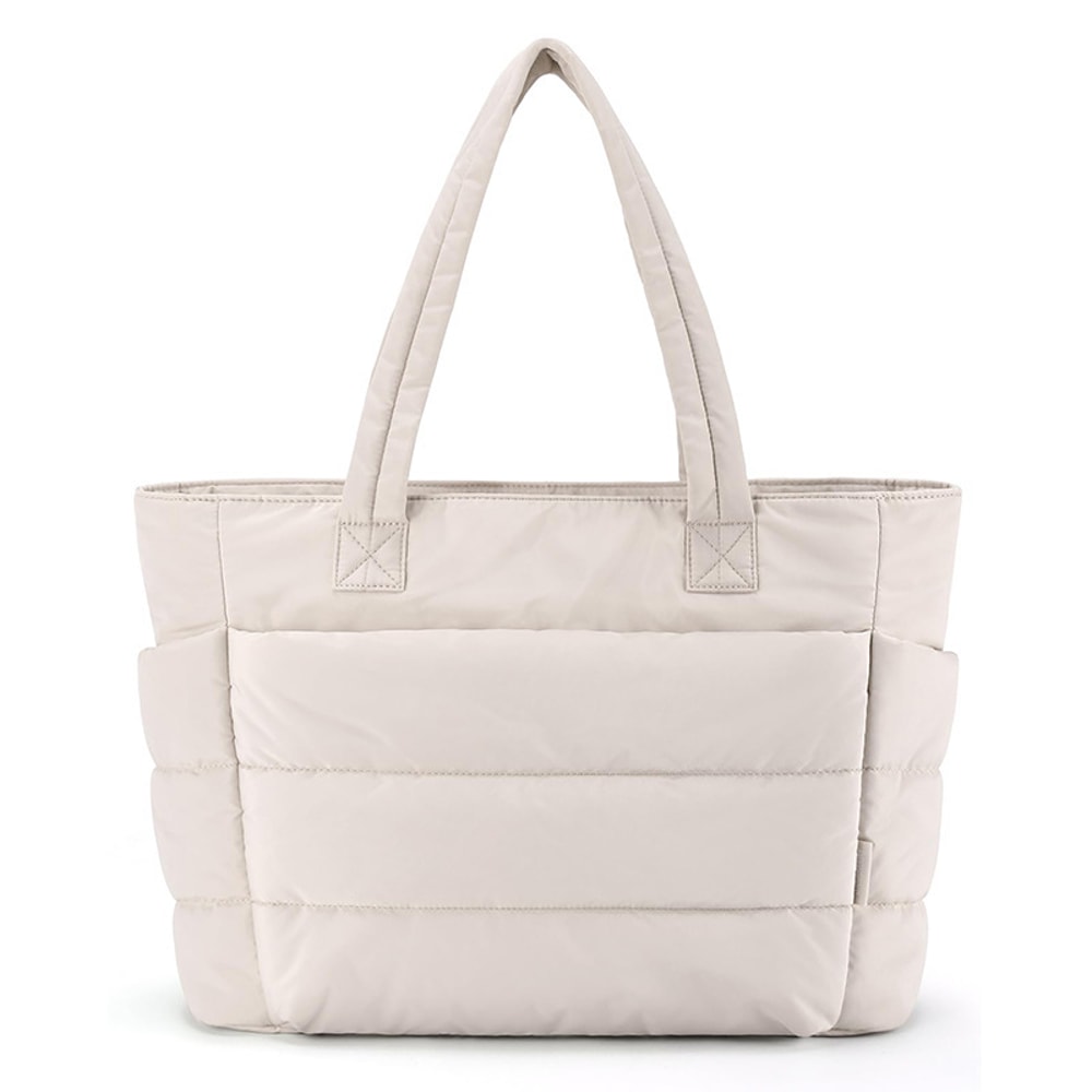 Large Capacity Tote Bag For Women Durable Fabric Zipper Closure Wrist Strap Gym Beach Travel Bag 6