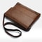 Mens Retro Leather Messenger Bag Casual Business Travel Shoulder Bag 1