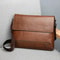 Mens Retro Leather Messenger Bag Casual Business Travel Shoulder Bag 3