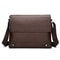 Mens Retro Leather Messenger Bag Casual Business Travel Shoulder Bag 7