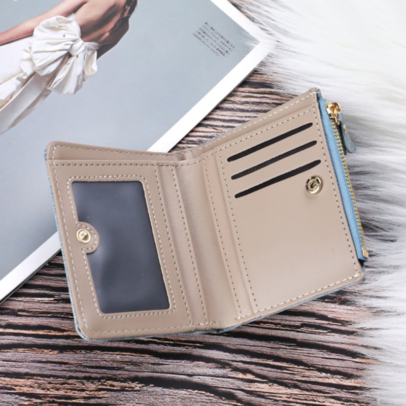 Cartoon Cat Pattern PU Leather Wallet Large Capacity Storage Card Holder 3