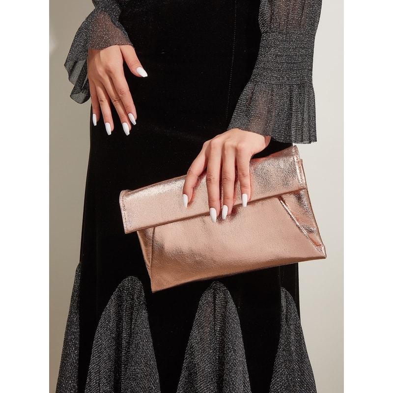 Womens Sparkle Evening Bag Elegant Envelope Clutch Handbag For Bridal Wedding 0