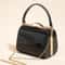 Elegant Pearlescent Leather Handheld Dinner Bag With Hard Shell Clip 1