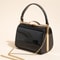 Elegant Pearlescent Leather Handheld Dinner Bag With Hard Shell Clip 1
