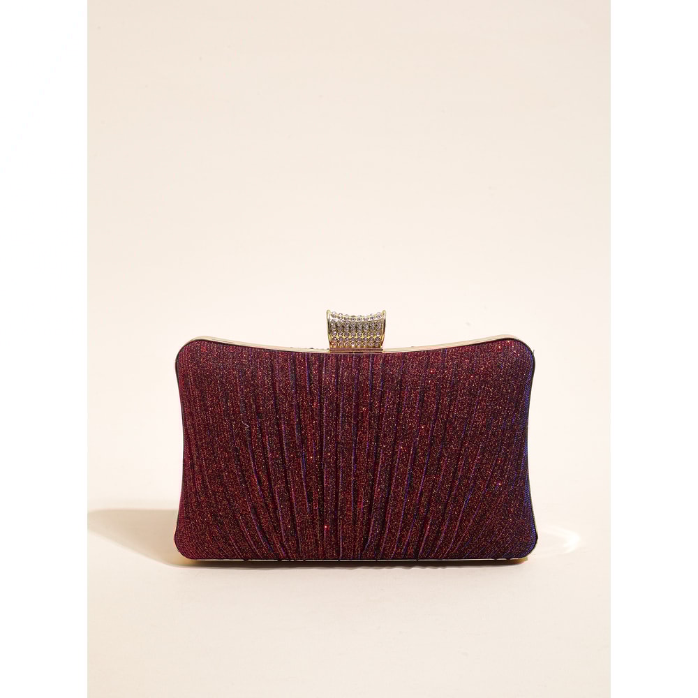 Elegant Sparkling Clutch Purse For Brides And Bridesmaids Detachable Chain Evening Handbag For Spec