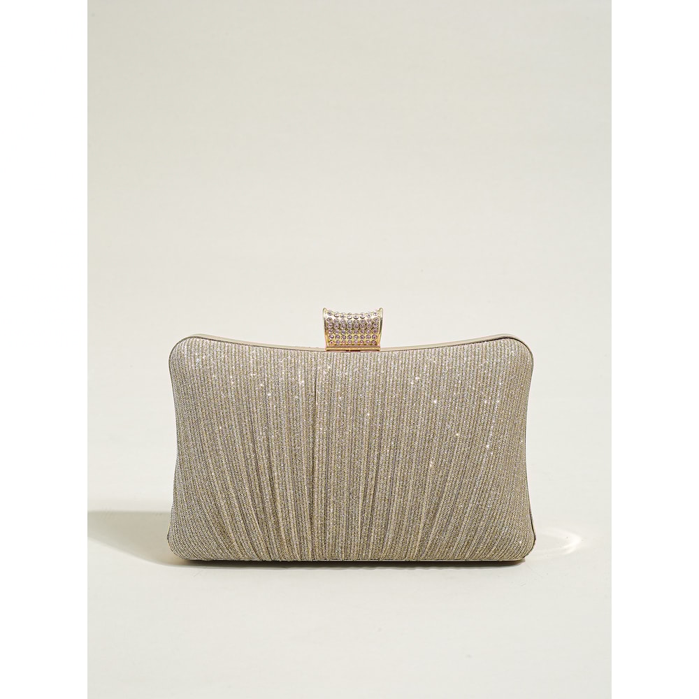 Elegant Sparkling Clutch Purse For Brides And Bridesmaids Detachable Chain Evening Handbag For Spec