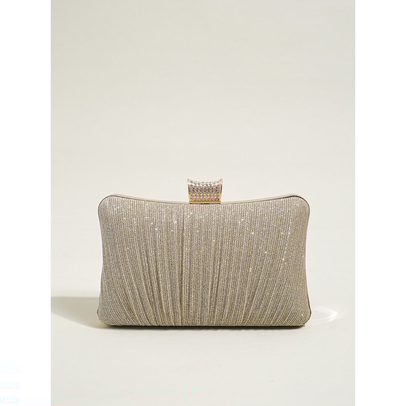 Elegant Sparkling Clutch Purse For Brides And Bridesmaids Detachable Chain Evening Handbag For Spec