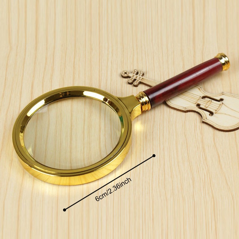 Magnifying Glass, 50x High-Definition Metal Lens for Reading & Science Use