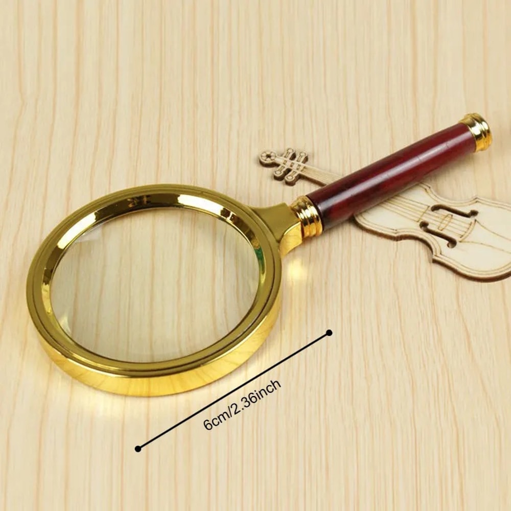 Magnifying Glass, 50x High-Definition Metal Lens for Reading & Science Use
