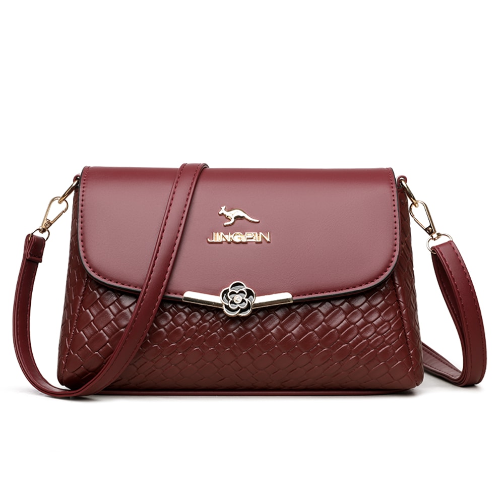 Womens Retro Square Flip Cover Crossbody Bag Stylish & Spacious with Shoulder Strap