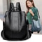 Vintage Leather Backpack For Women High Capacity Shoulder Travel Bag 0