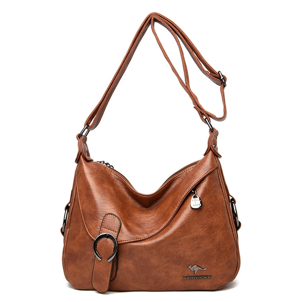 Luxury Soft Leather Shoulder Crossbody Bag For Women 2