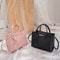 Womens Solid Color Lychee Grain Tote Shoulder Bag Elegant Single Shoulder Crossbody Handbag For Dai 0