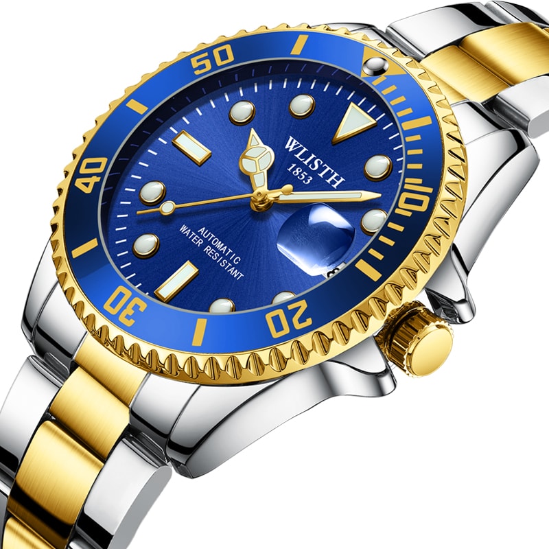 Classic Automatic Mechanical Watch For Men Waterproof Luminous Stainless Steel Luxury Date Watch 3