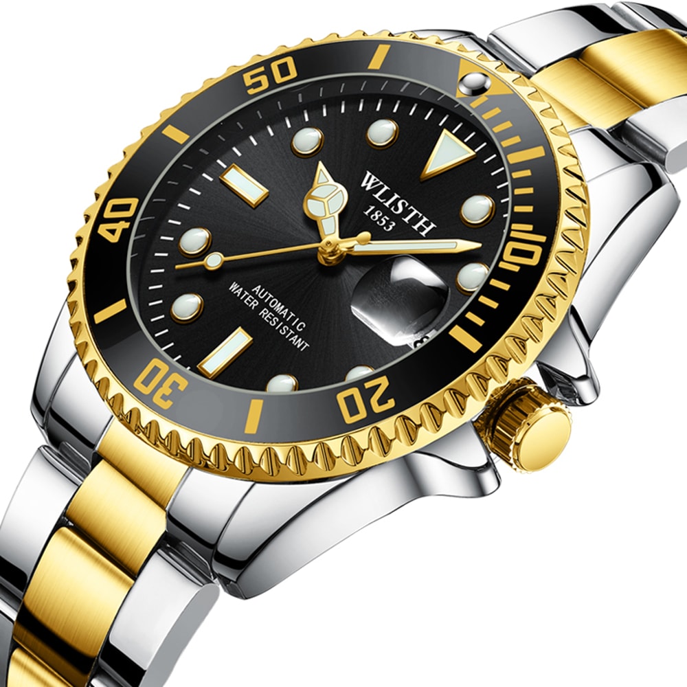 Classic Automatic Mechanical Watch For Men Waterproof Luminous Stainless Steel Luxury Date Watch 5