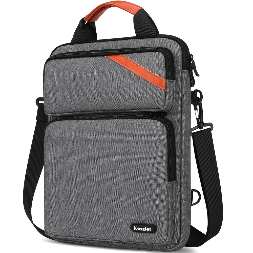 Laptop Shoulder Bag With Double Pockets Waterproof Laptop Sleeve Tablet Case 0