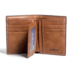 slim wallet for men minimalist pu leather card holder with front pocket